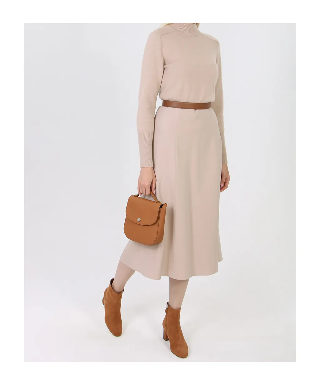 Long-Sleeved Mid-Length Dress