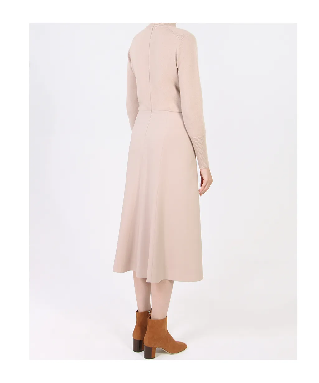 Long-Sleeved Mid-Length Dress