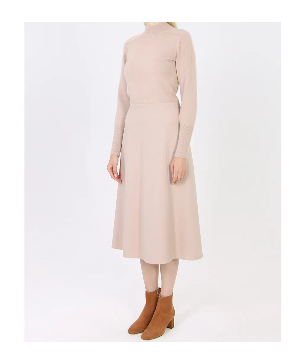 Long-Sleeved Mid-Length Dress