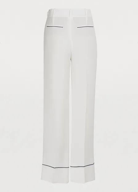 Loro Piana Straight Leg Satin Trousers