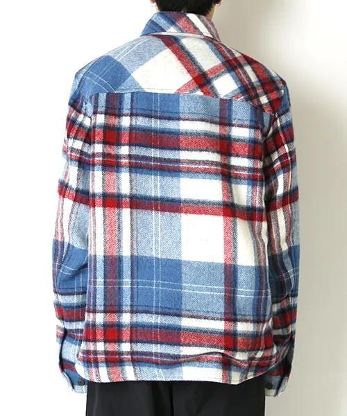 We11Done Front-Zip Checked Overshirt