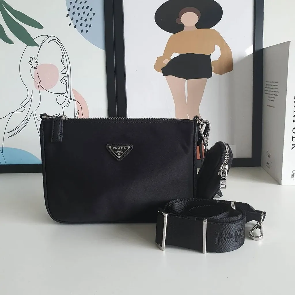 Saffiano-Leather Shoulder Bag