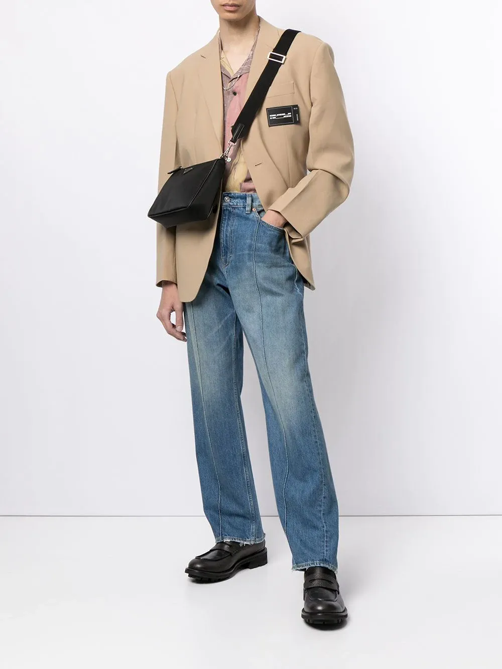 Logo-Patch Single-Breasted Blazer