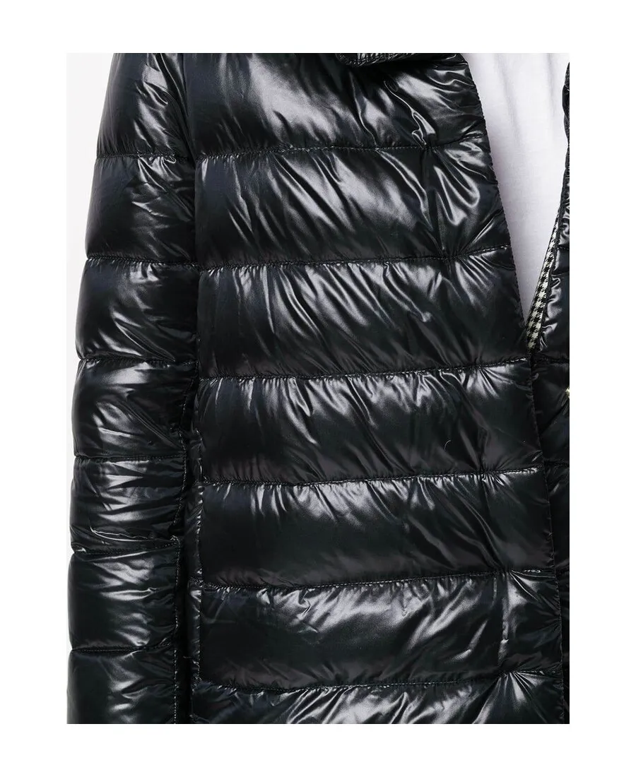 Black Quilted Down Jacket