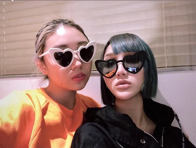 Saint Laurent Eyewear Loulou Heart-Shape Frame Sunglasses