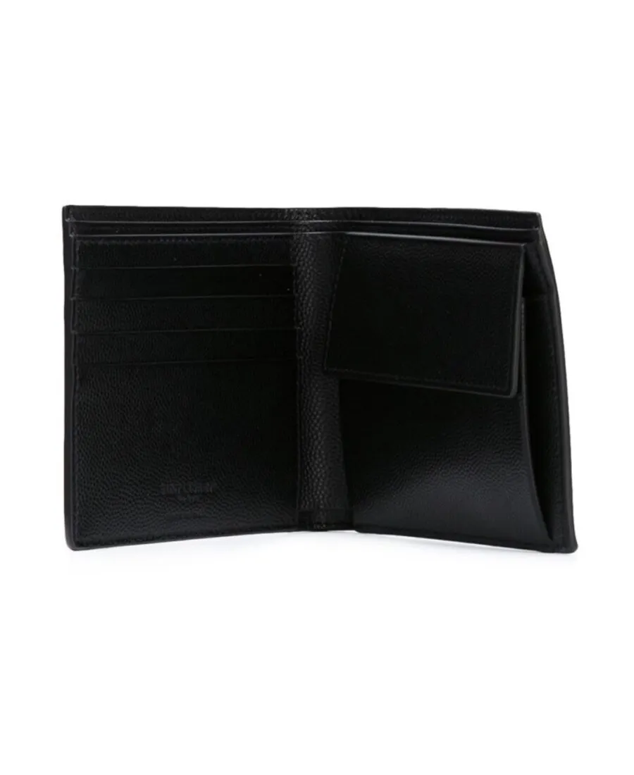 Saint Laurent Logo Plaque Bi-Fold Wallet