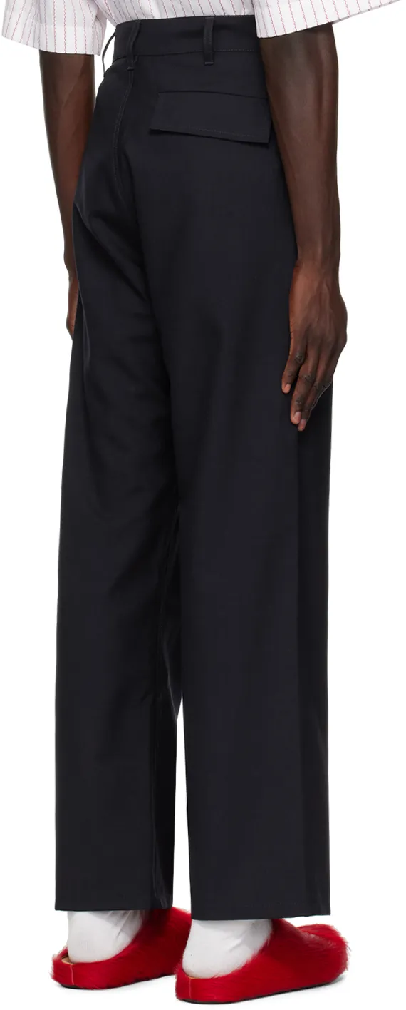 Marni Button Detailed Straight Leg Pants