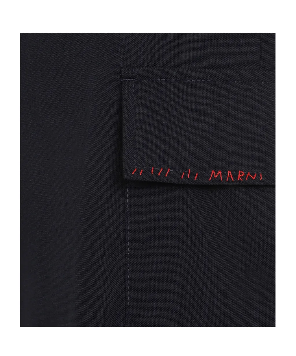 Marni Button Detailed Straight Leg Pants
