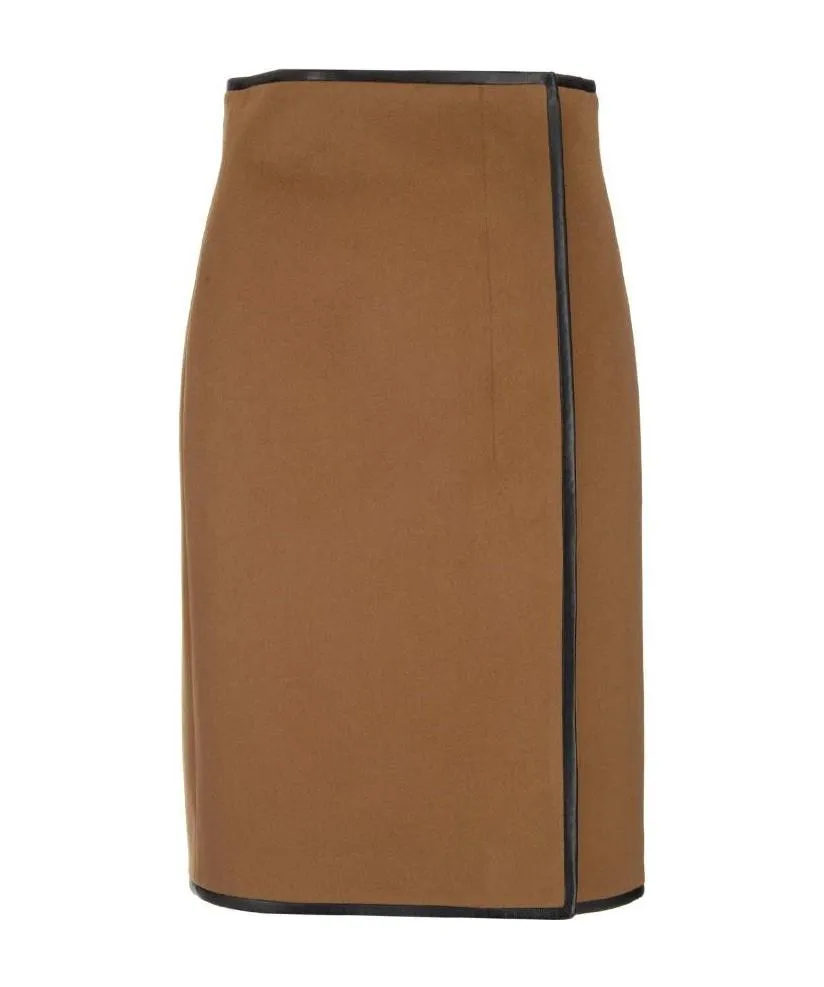 Saint Laurent Belted Wrap Skirt