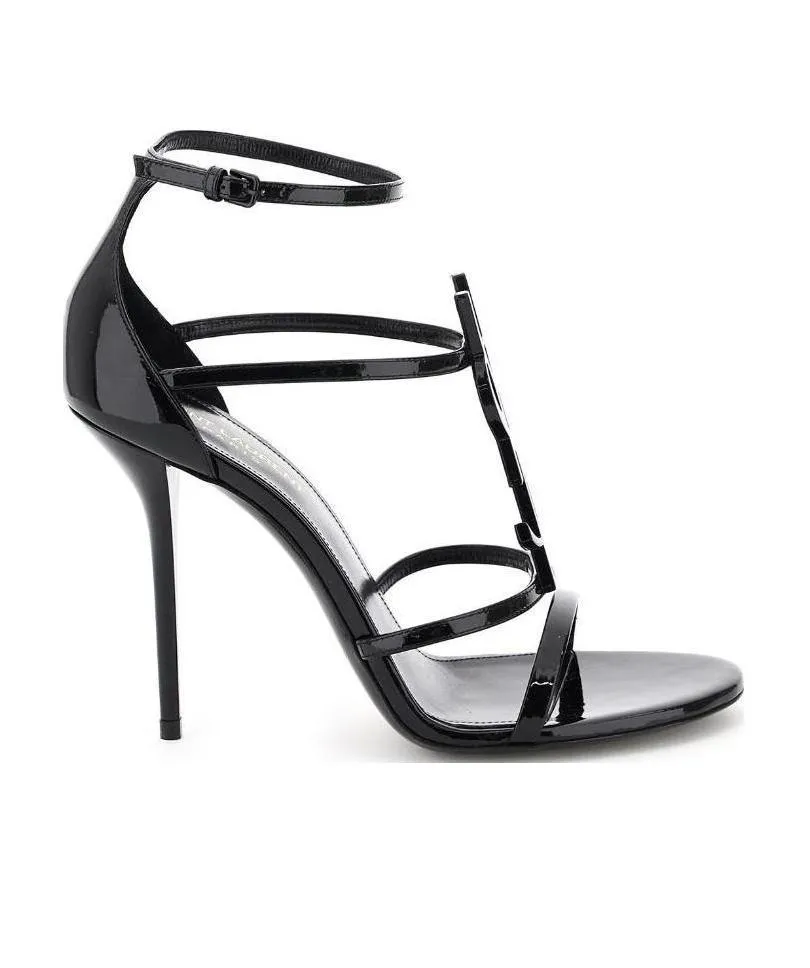 Saint Laurent Cassandra Open Toe Sandals