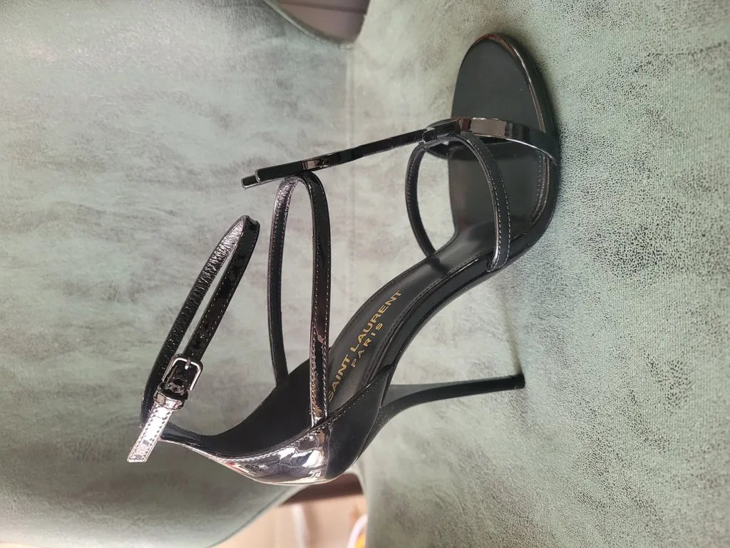 Saint Laurent Cassandra Open Toe Sandals