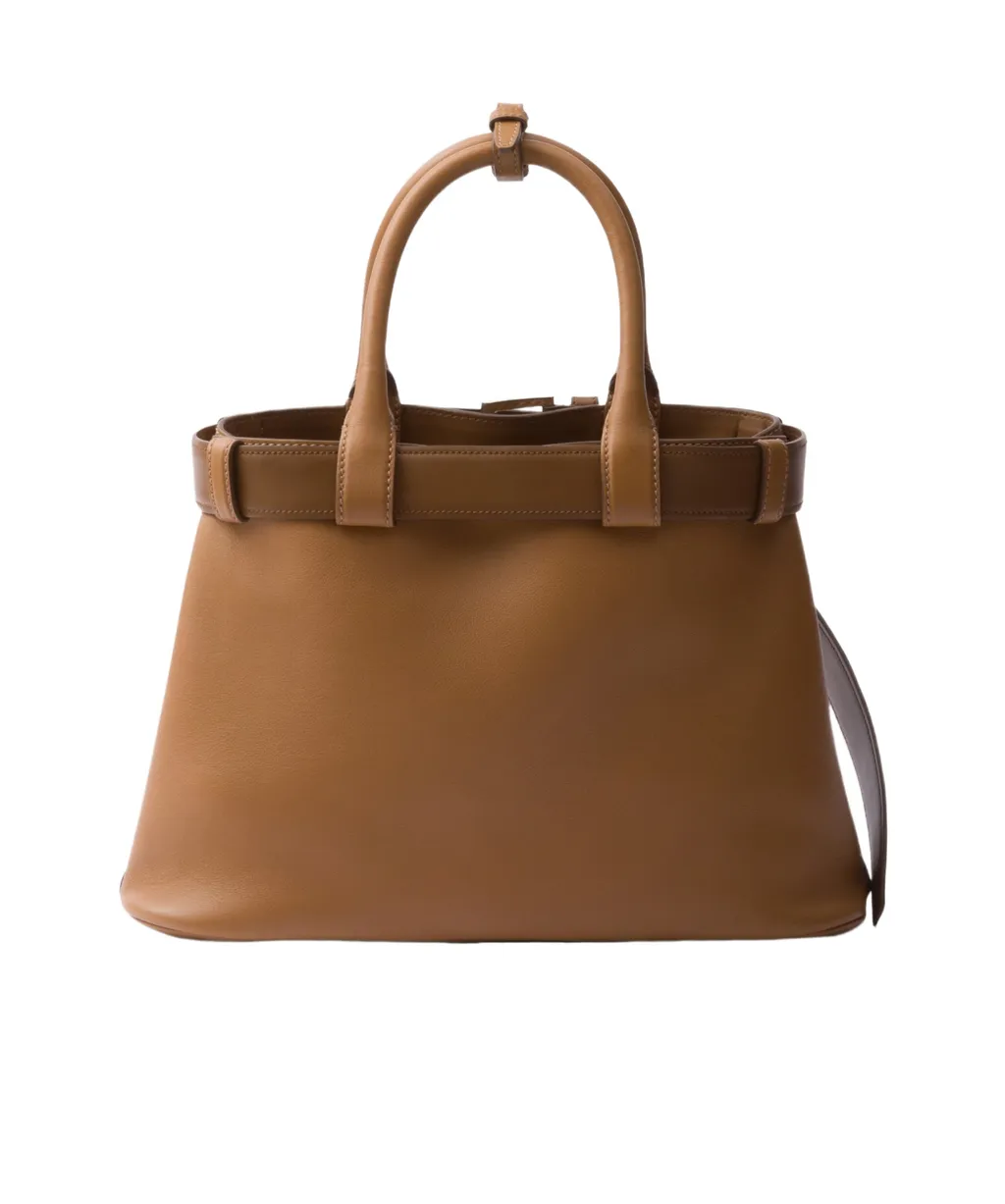 Prada Belted Open-Top Medium Handbag