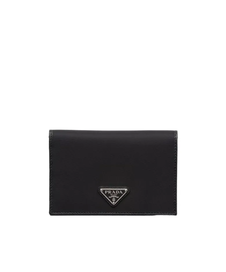 Prada Triangle-Logo Bi-Fold Wallet