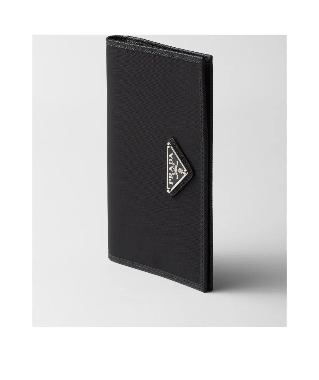 Prada Triangle-Logo Bi-Fold Wallet