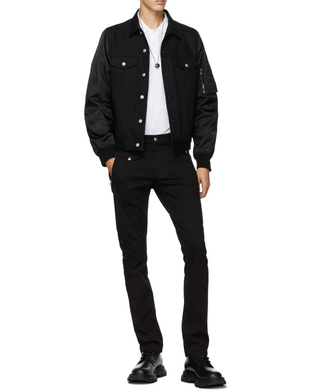 Alexander Mcqueen Skull Embroidered Polo Shirt