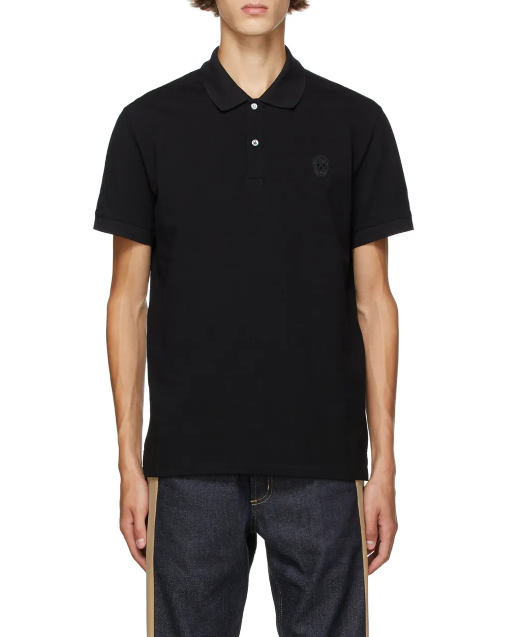 Alexander Mcqueen Skull Patch Polo Shirt