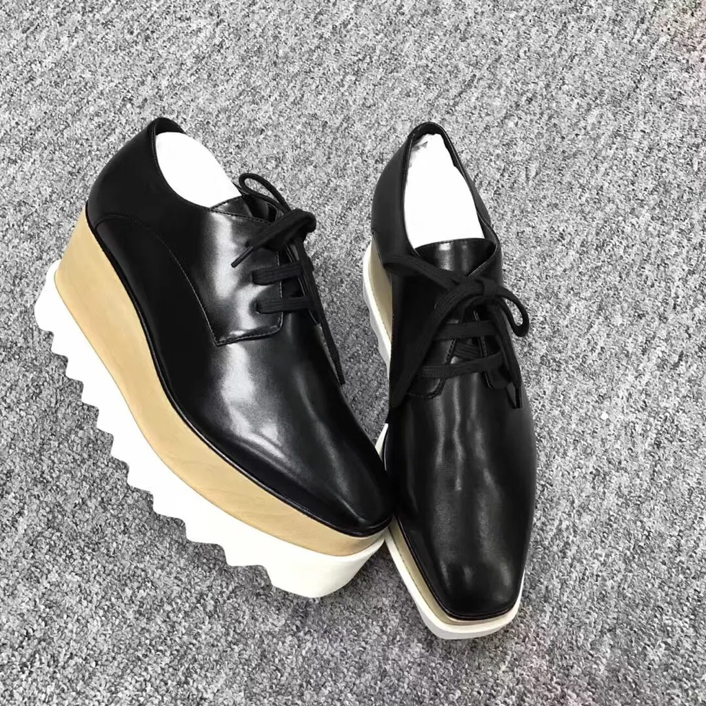 Stella Mccartney Elyse Lace-Up Platform Shoes