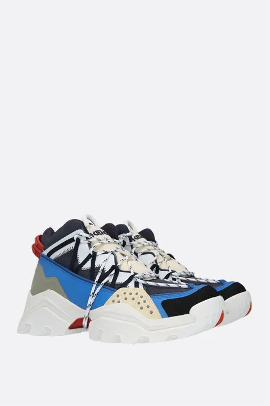 Kenzo Inka Color-Block Lace Up Sneakers