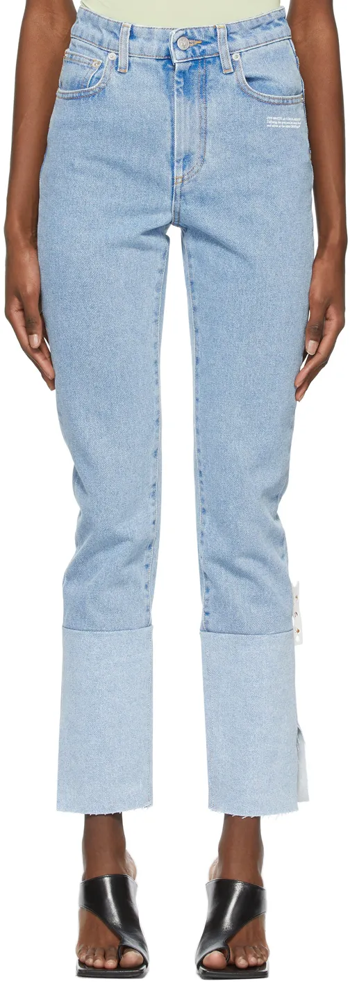 High-Rise Straight-Leg Jeans