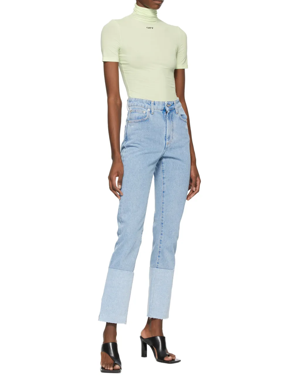 High-Rise Straight-Leg Jeans