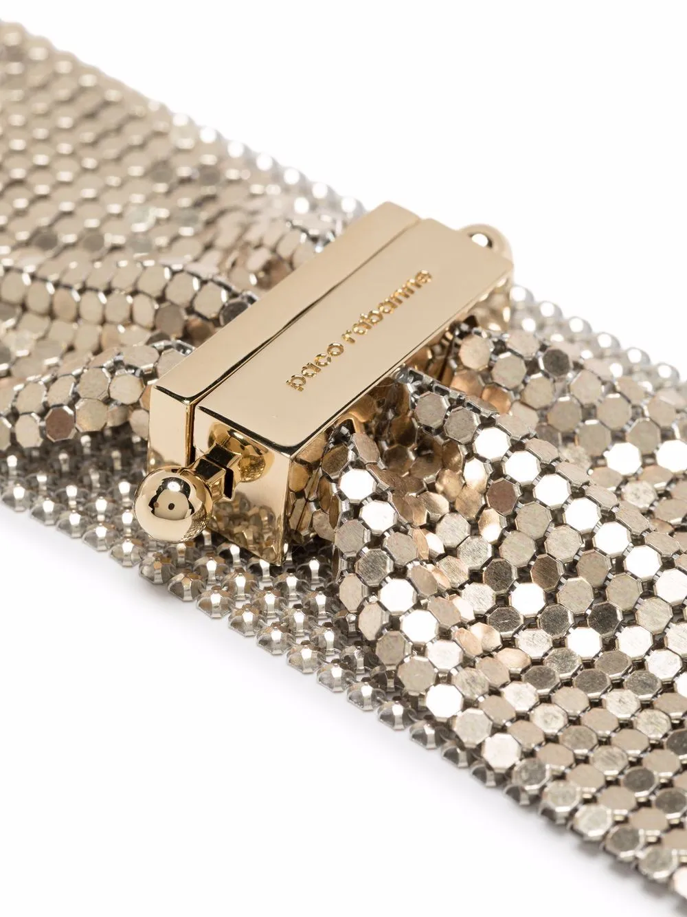 Logo-Engraved Mesh Choker