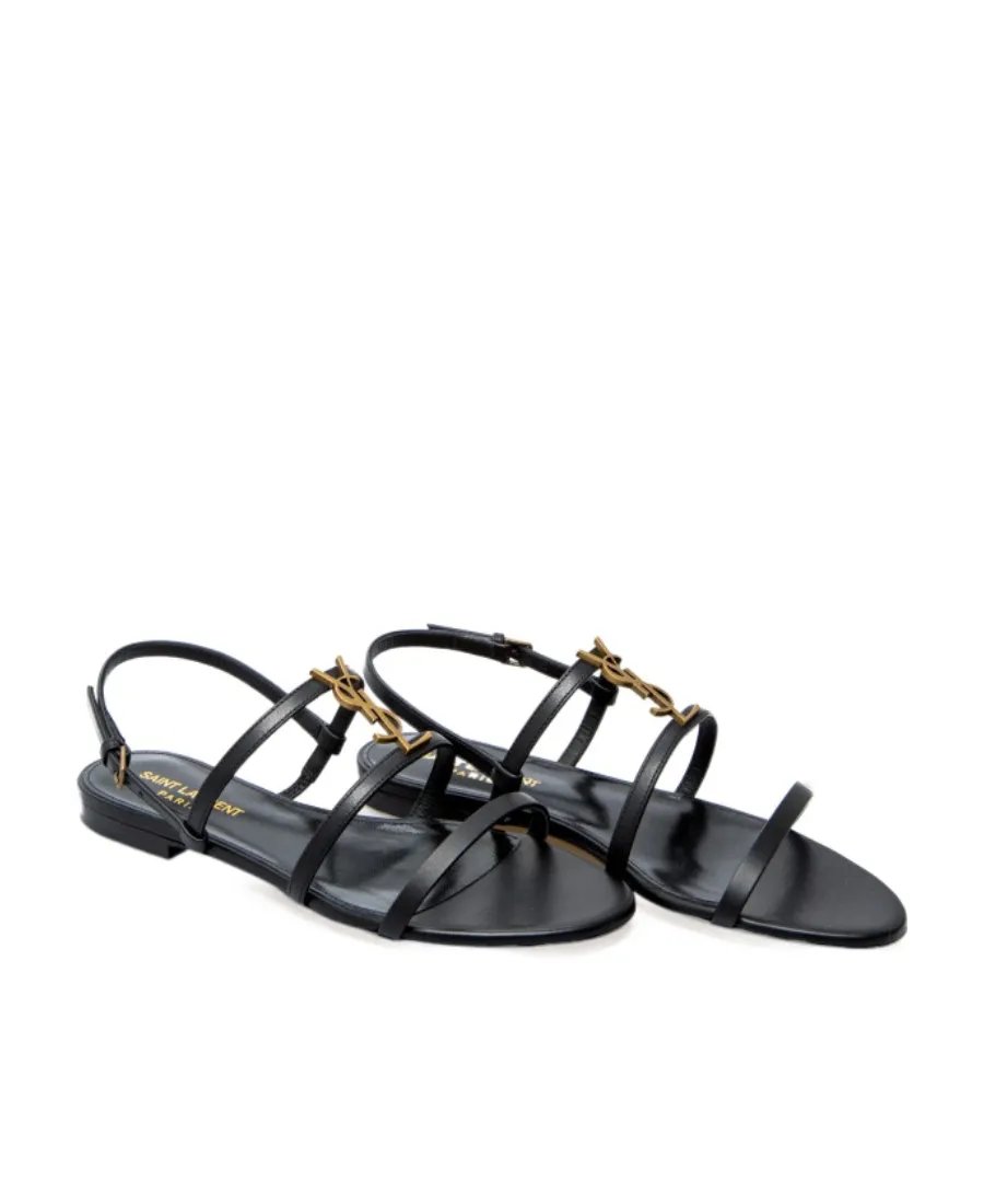 Saint Laurent Cassandra Flat Sandals