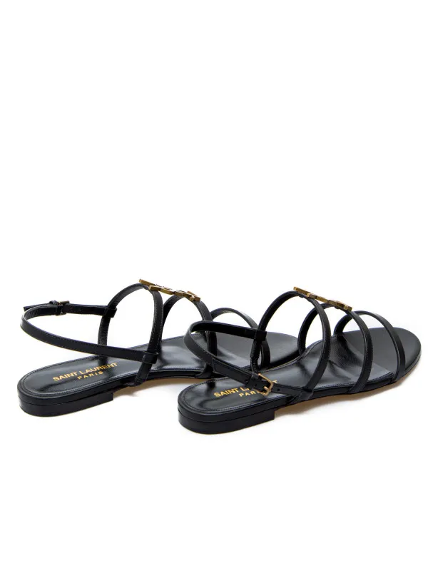 Saint Laurent Cassandra Flat Sandals