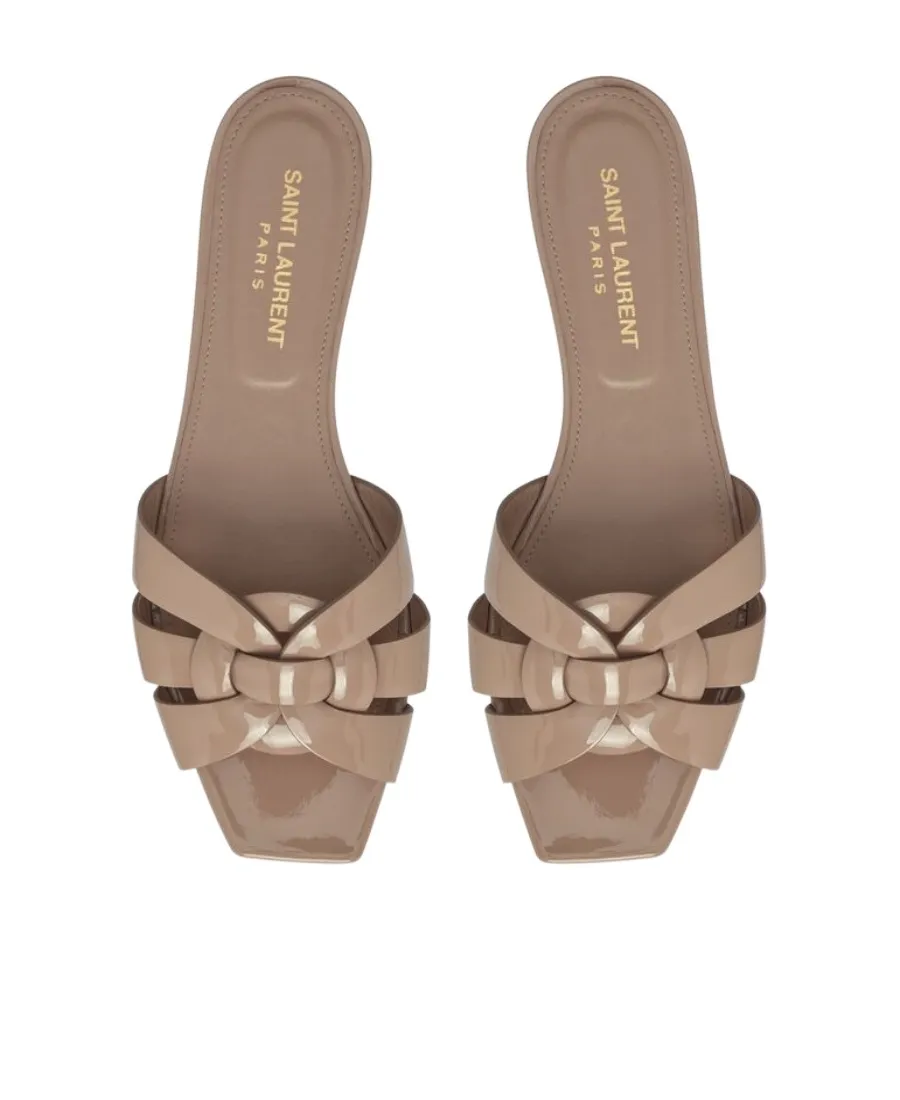 Saint Laurent Tribute Open Toe Mules