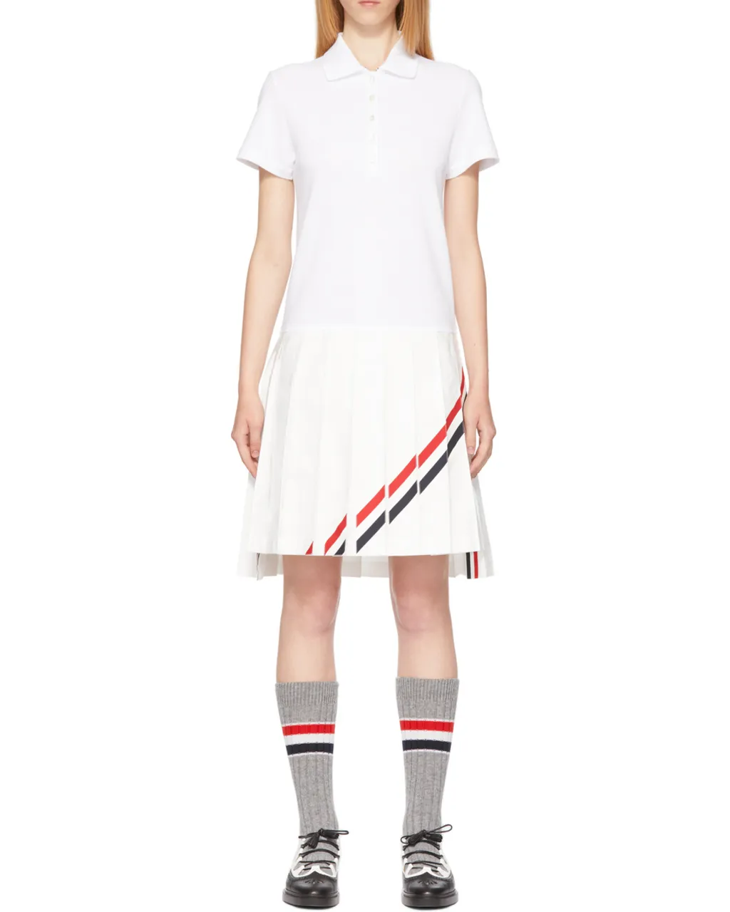 Rwb-Stripe Polo Dress
