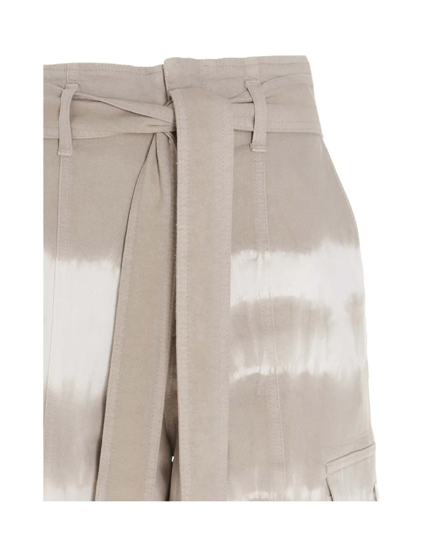 Stella Mccartney Tie-Dye Belted Cargo Pants
