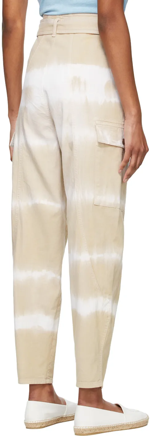 Stella Mccartney Tie-Dye Belted Cargo Pants