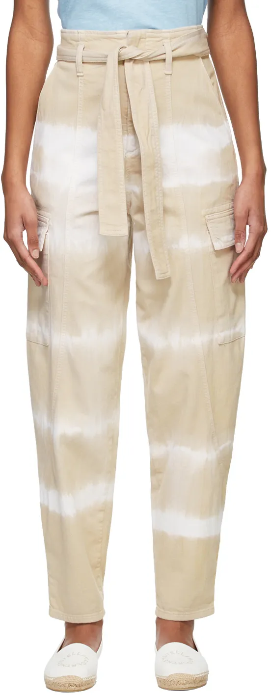 Stella Mccartney Tie-Dye Belted Cargo Pants