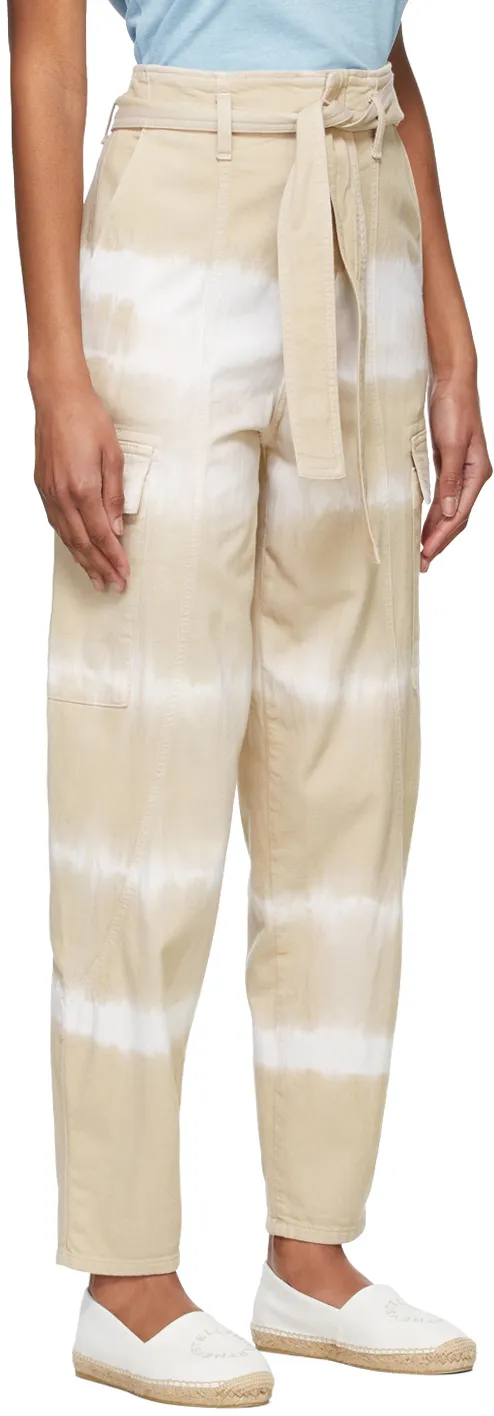 Stella Mccartney Tie-Dye Belted Cargo Pants