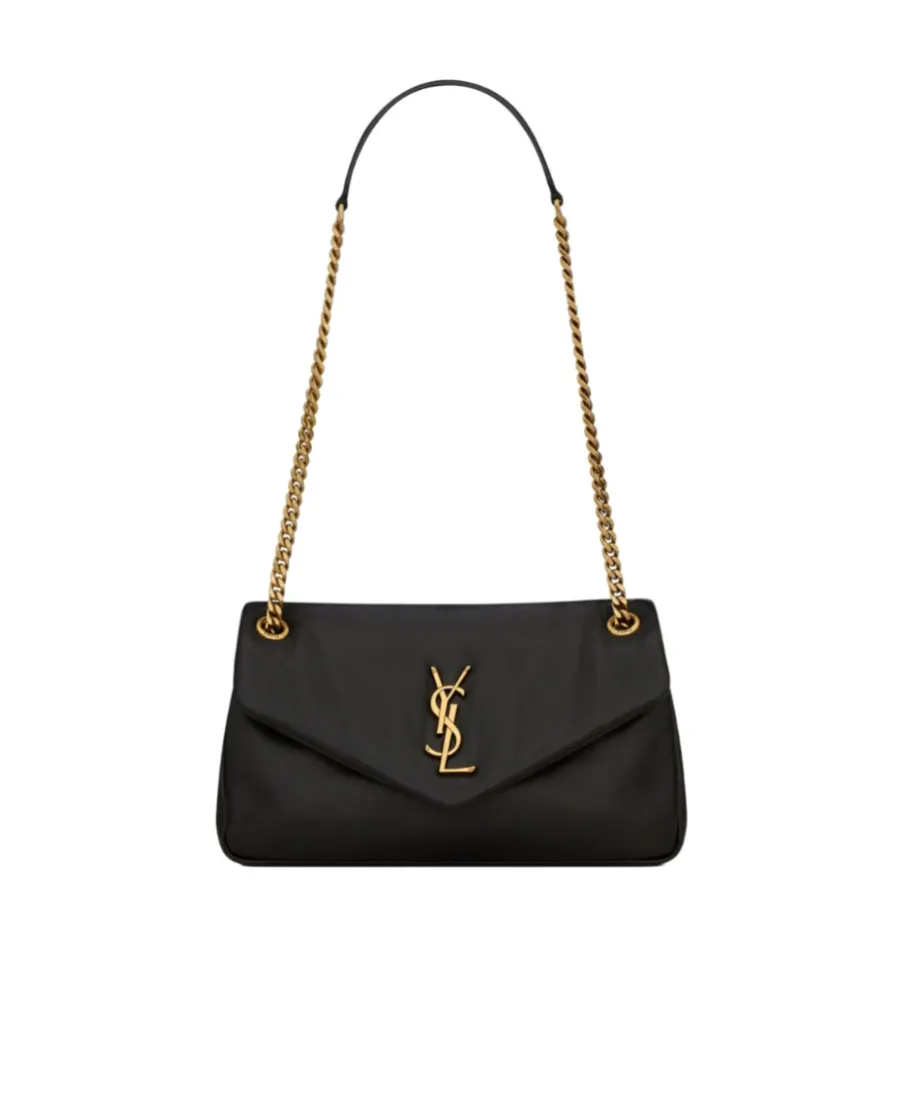Saint Laurent Calypso Logo Plaque Shoulder Bag