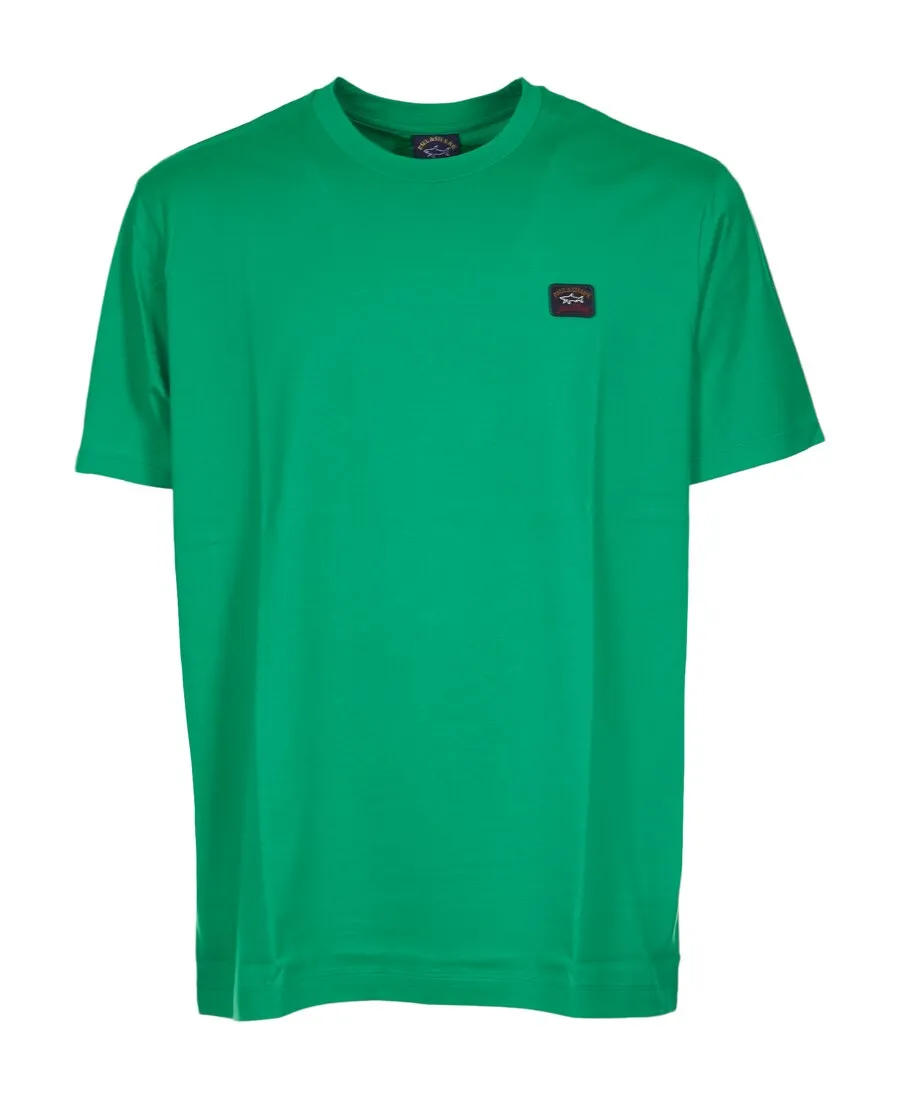 Logo-Patch Crew Neck T-Shirt