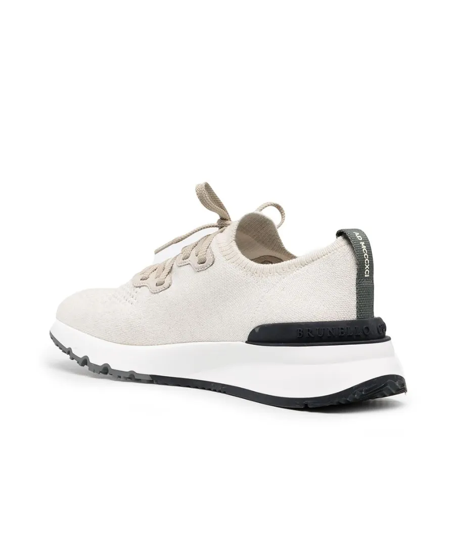 Brunello Cucinelli Lace Up Sock Sneakers