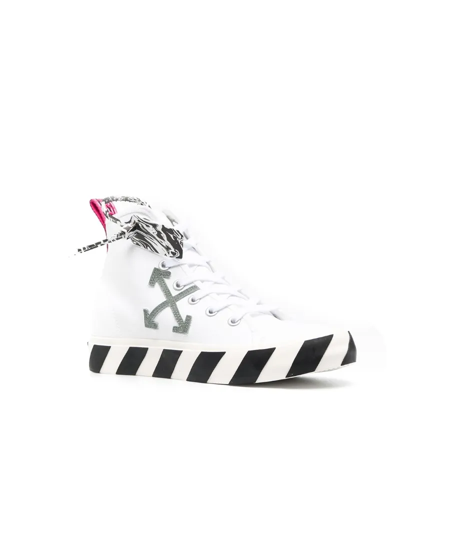 Vulcanised Mid-Top Sneakers