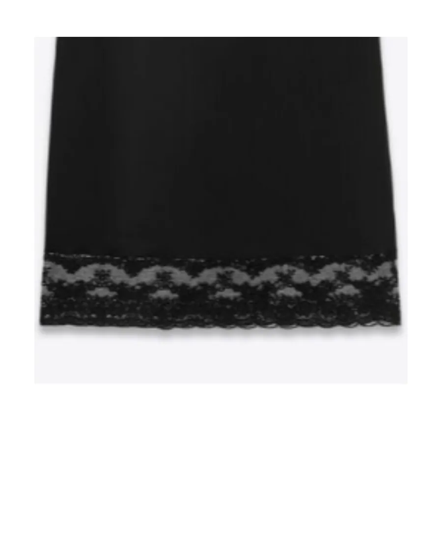 Saint Laurent Lace Detail Nightgown