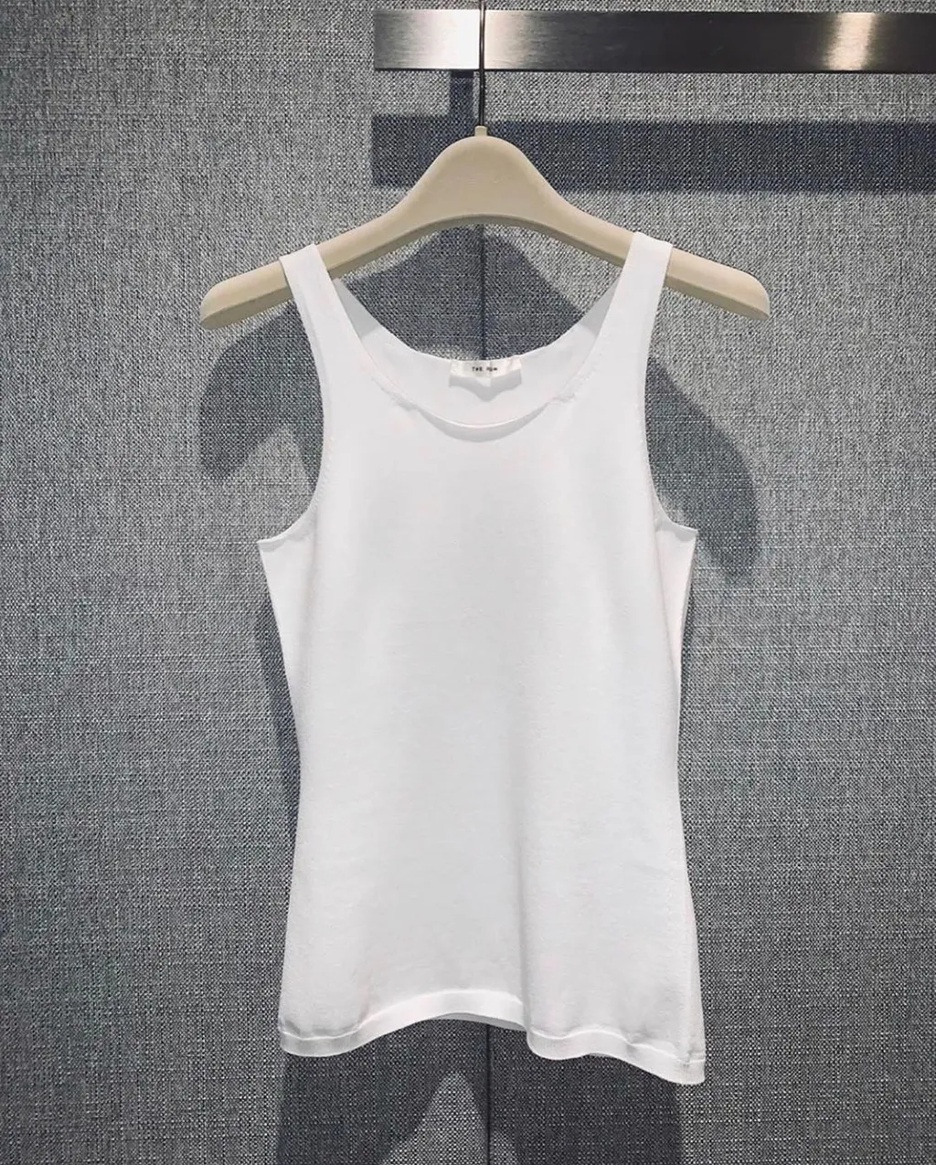 Saint Laurent Sleeveless Ribbed Tank Top