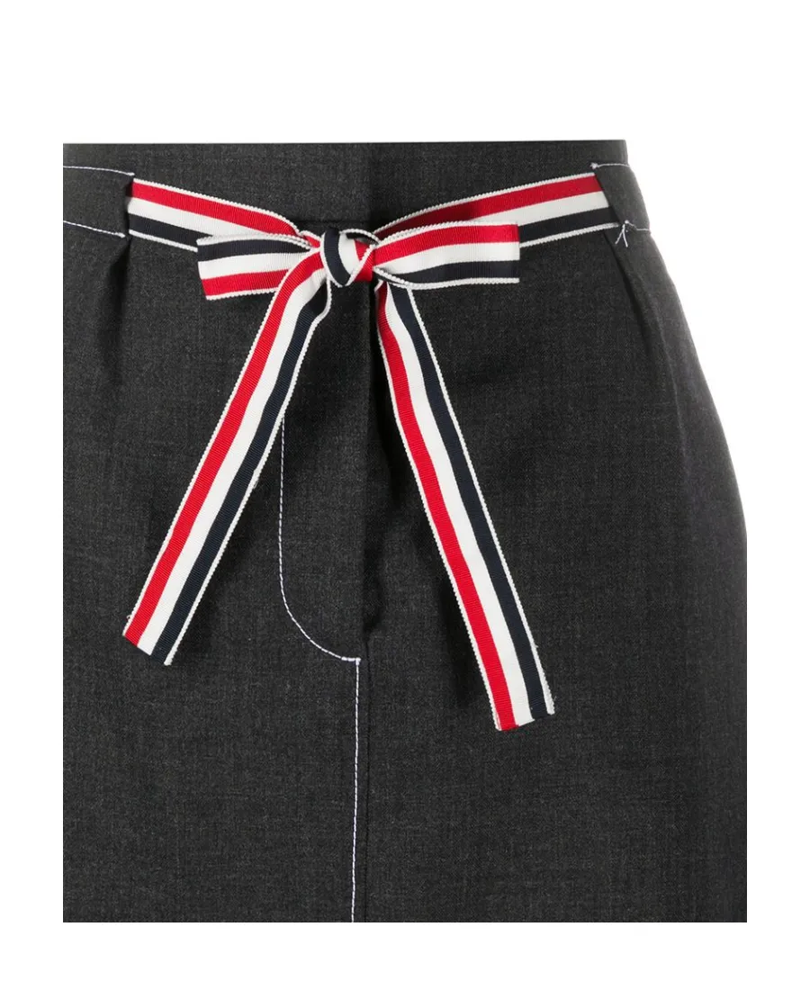 2Ply Fresco Tie Waist Mini Sack Skirt