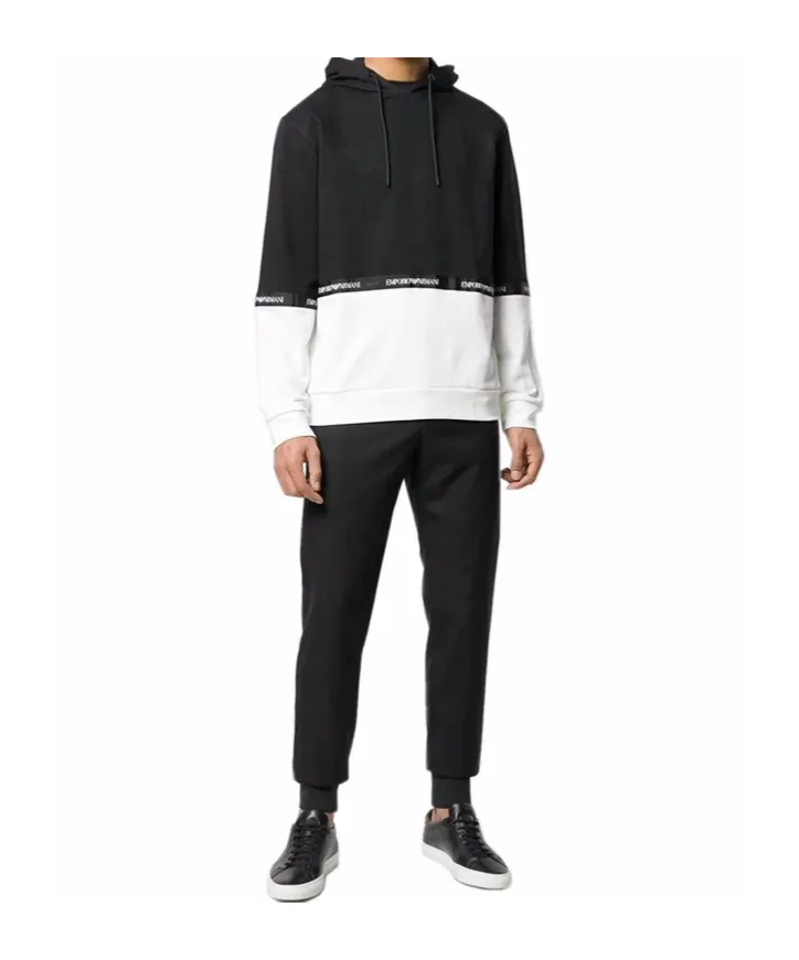 Color Matching Hooded Hoodie