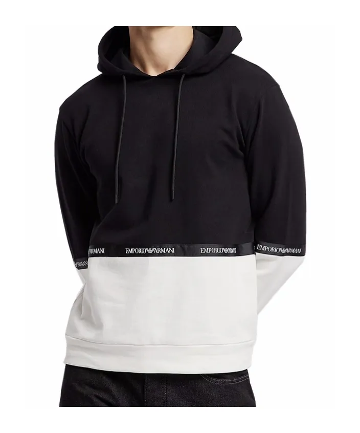 Color Matching Hooded Hoodie
