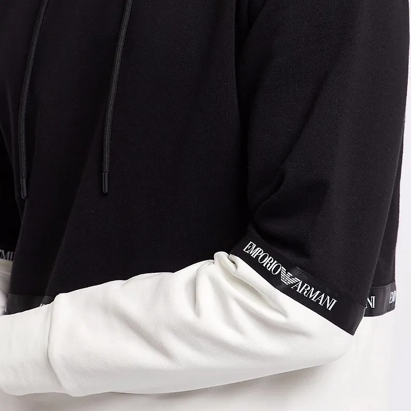 Color Matching Hooded Hoodie