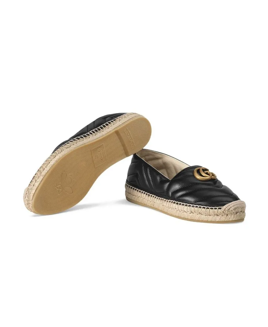 Leather Espadrille With Double G