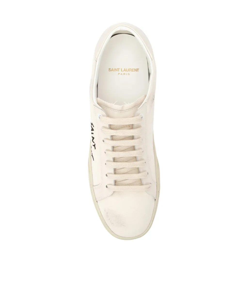 Court Classic Sl/06 Embroidered Sneakers In Fabric And Leather