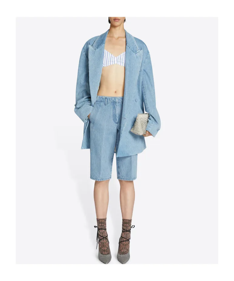 Dries Van Noten Denim Bermuda Shorts