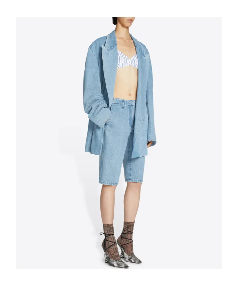 Dries Van Noten Denim Bermuda Shorts