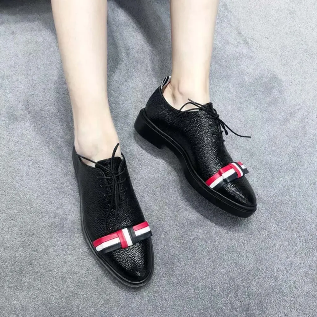 Thom Browne Bow Wholecut Oxford Shoes