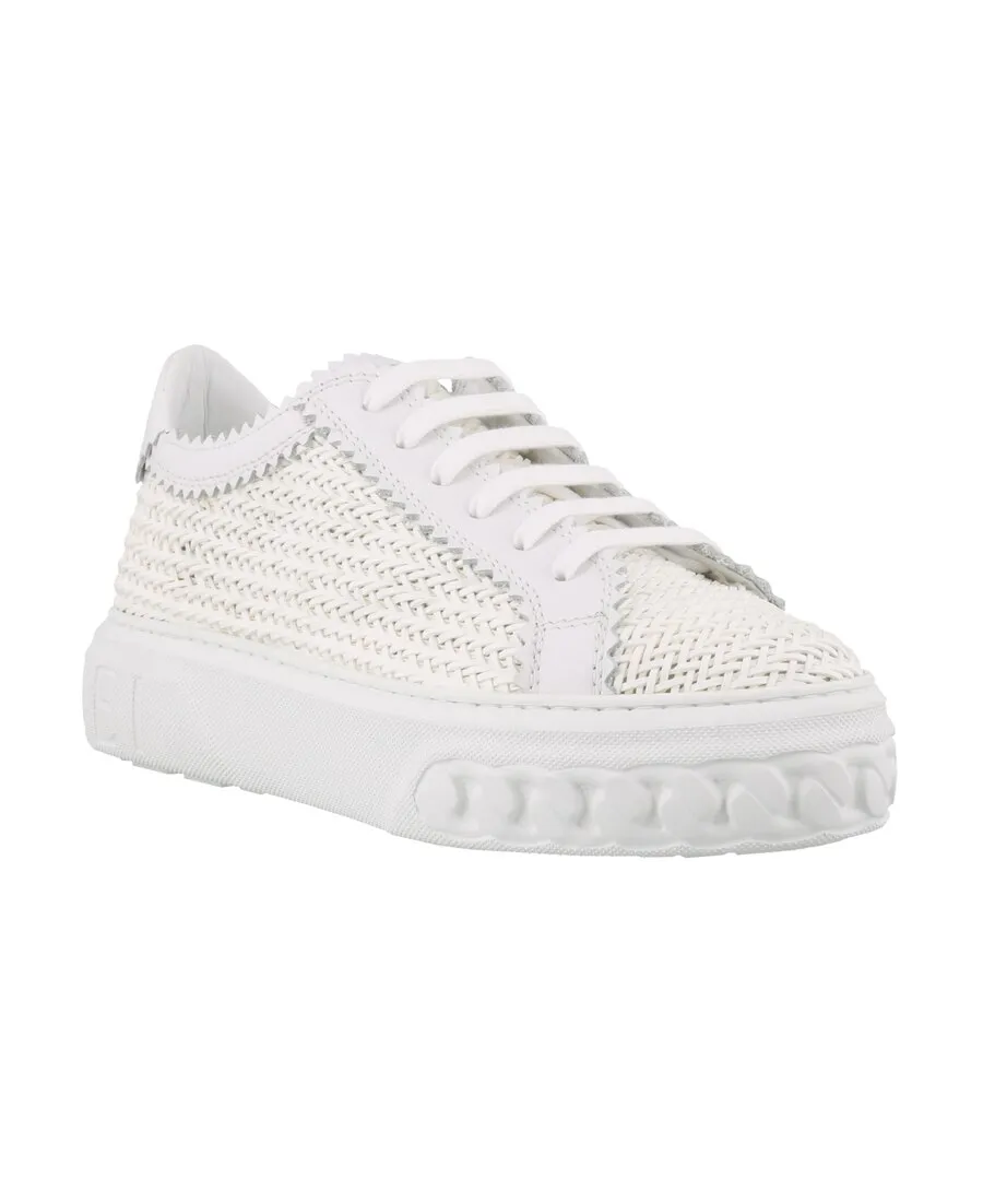 Casadei Off Road Woven Lace-Up Sneakers