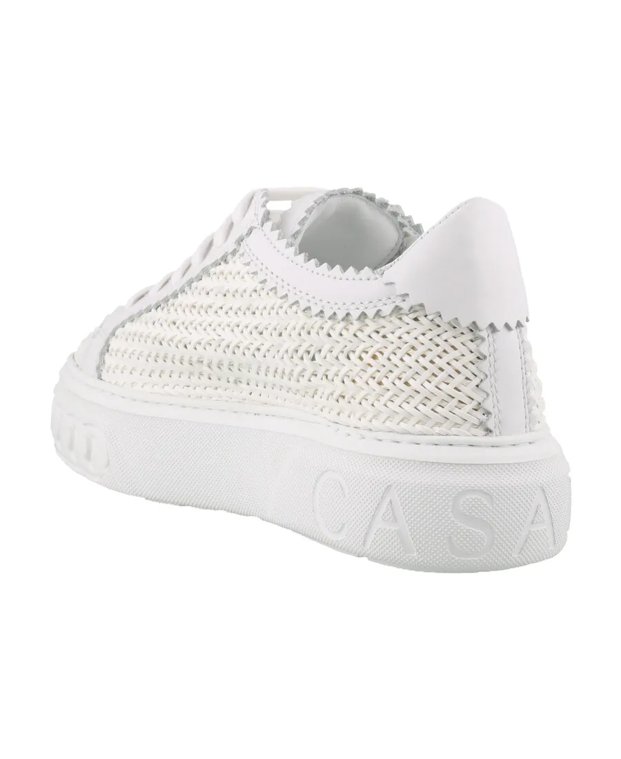 Casadei Off Road Woven Lace-Up Sneakers